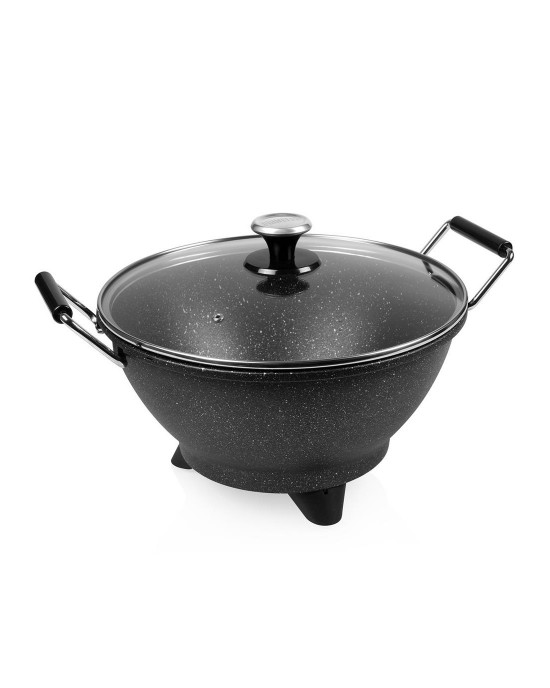 Electric barbecue wok pan Electric barbecue wok pan