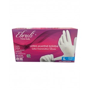 Fehér latex kesztyű M (100 db) Fehér latex kesztyű M (100 db)