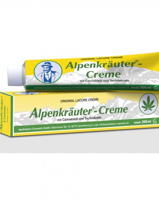 Alpine herb cream with cannabis oil Alpine herb cream with cannabis oil