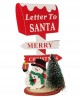Wooden Christmas Mailbox Decoration with Snowman 