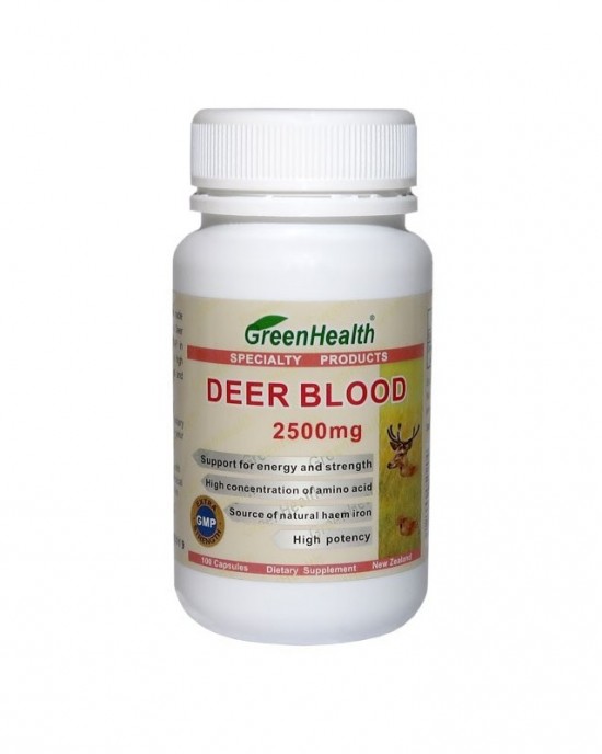 Deer Blood 2.500 mg, 100 capsule