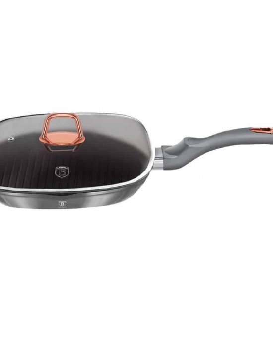 Berlinger Haus grill pan with lid- gray Berlinger Haus grill pan with lid- gray